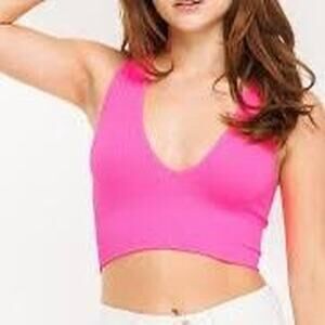Urban outfitters hot pink v